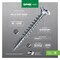 Spax SPAX Multi-Material No. 6 in. X 1-1/2 in. L Phillips/Square Flat Head Serrated Construction Screws 4101010350402 - alternate 2